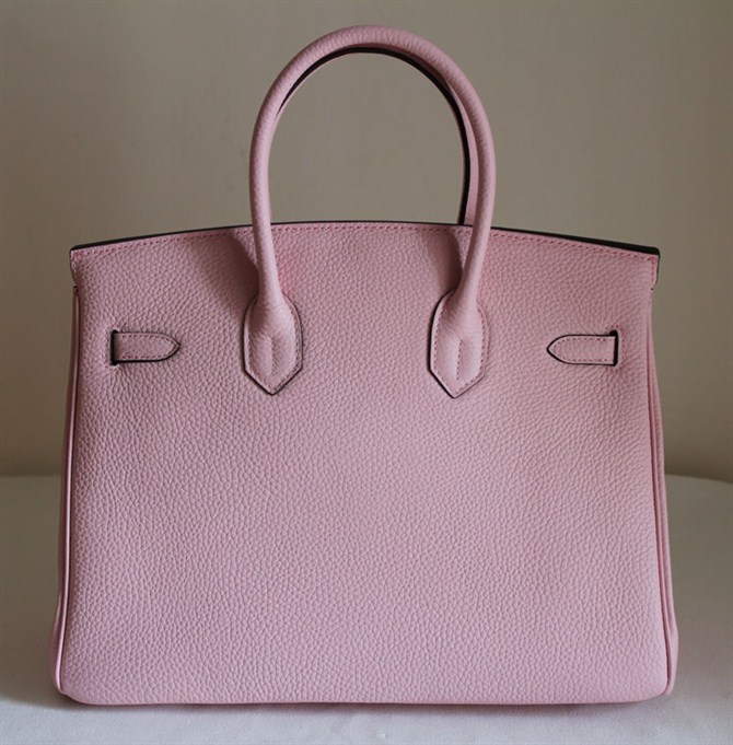 High Quality Fake Hermes Birkin Hello Kitty 35CM Togo Leather Bag Pink HK0001 (9)